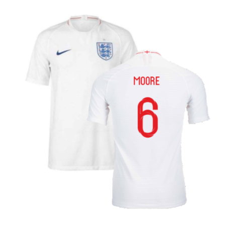 2018-2019 England Authentic Home Shirt (Moore 6)