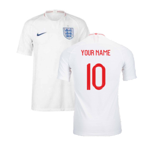 2018-2019 England Authentic Home Shirt (Your Name)