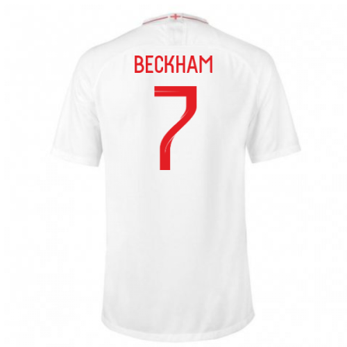 2018-2019 England Home Nike Football Shirt (Beckham 7)