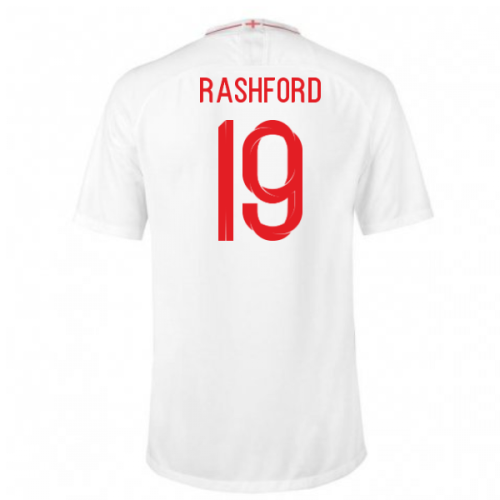 2018-2019 England Home Nike Football Shirt (Rashford 19)