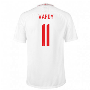 2018-2019 England Home Nike Football Shirt (Vardy 11)