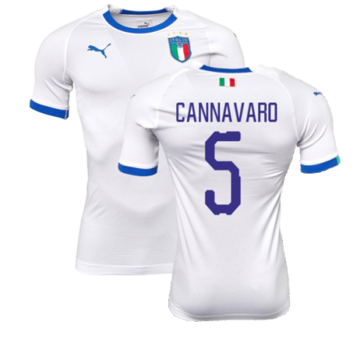 2018-2019 Italy Away evoKIT Away Shirt (Cannavaro 5)