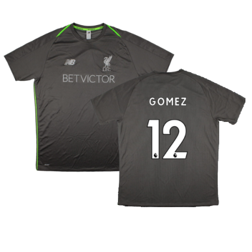 2018-2019 Liverpool Elite Training Jersey (Grey) (Gomez 12)