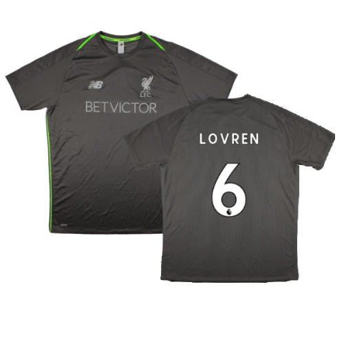 2018-2019 Liverpool Elite Training Jersey (Grey) (Lovren 6)