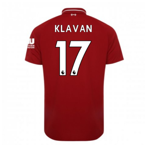 2018-2019 Liverpool Home Football Shirt (Klavan 17)