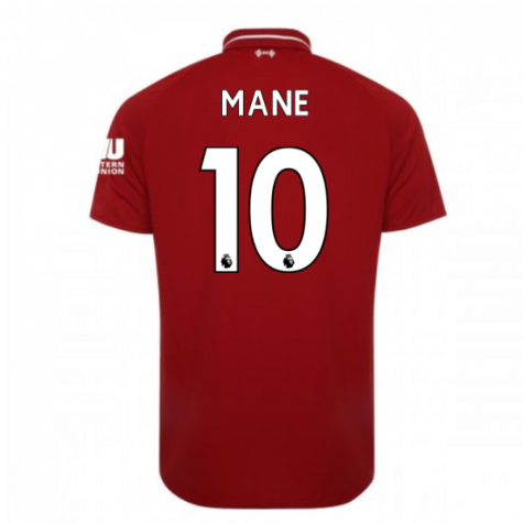 2018-2019 Liverpool Home Football Shirt (Mane 10)