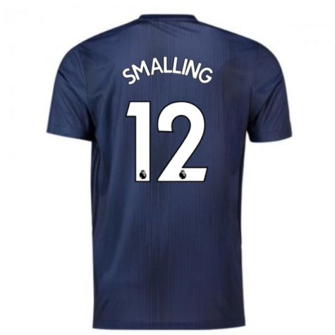 2018-2019 Man Utd Adidas Third Football Shirt (Smalling 12)