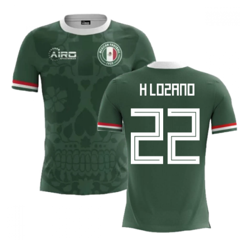 2024-2025 Mexico Home Concept Football Shirt (H Lozano 22)