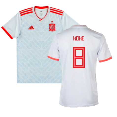 2018-2019 Spain Away Shirt (Koke 8)