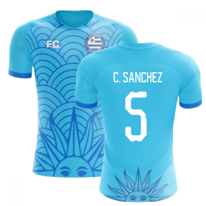 2018-2019 Uruguay Fans Culture Concept Home Shirt (C. Sanchez 5) - Baby