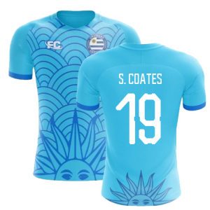 2018-2019 Uruguay Fans Culture Concept Home Shirt (S. Coates 19) - Womens