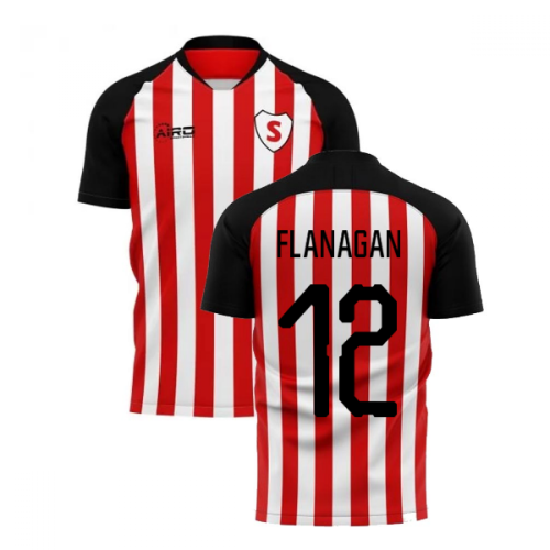 2024-2025 Sunderland Home Concept Football Shirt (Flanagan 12)