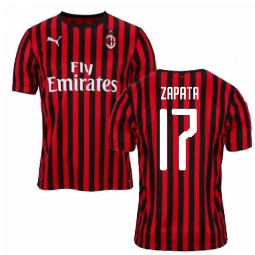 2019-2020 AC Milan Puma Authentic Home Football Shirt (ZAPATA 17)