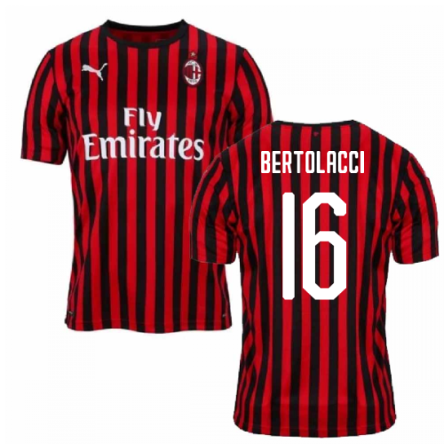 2019-2020 AC Milan Puma Home Football Shirt (BERTOLACCI 16)