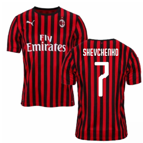 2019-2020 AC Milan Puma Home Football Shirt (SHEVCHENKO 7)