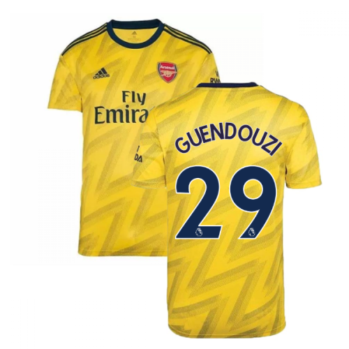 2019-2020 Arsenal Adidas Away Football Shirt (GUENDOUZI 29)