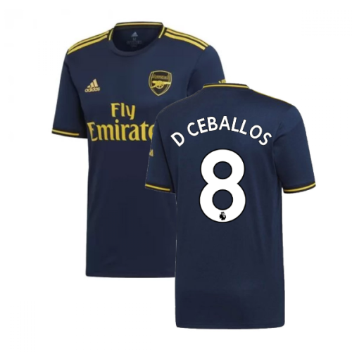 2019-2020 Arsenal Adidas Third Football Shirt (D Ceballos 8)