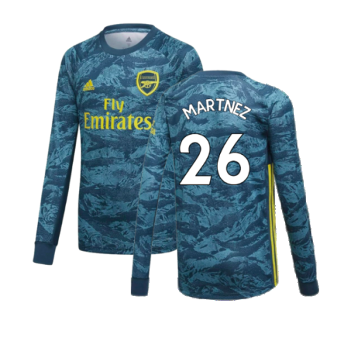 2019-2020 Arsenal Home Goalkeeper Shirt (Green) - Kids (Martínez 26)