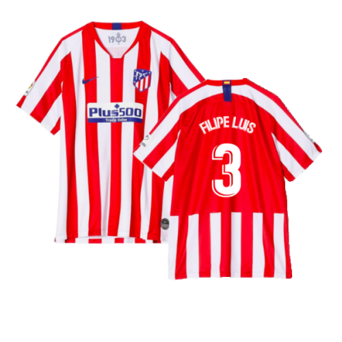 2019-2020 Atletico Madrid Home Shirt (FILIPE LUIS 3)