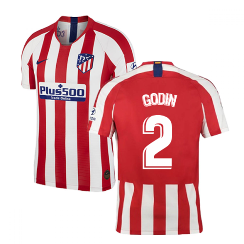 2019-2020 Atletico Madrid Vapor Match Home Shirt (GODIN 2)