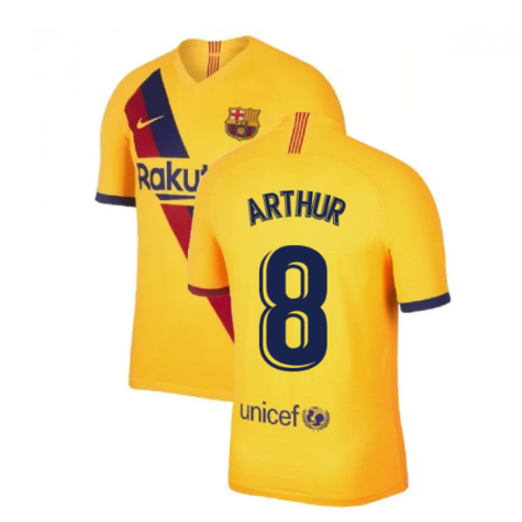 2019-2020 Barcelona Away Nike Football Shirt (ARTHUR 8)