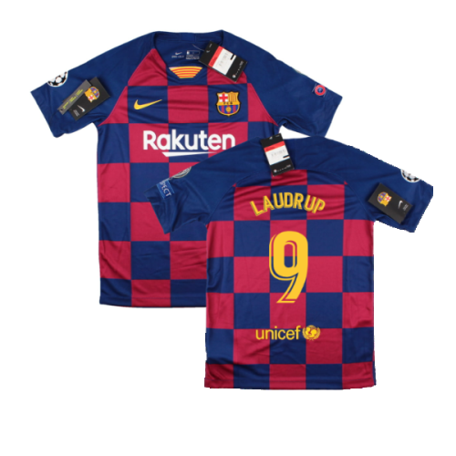 2019-2020 Barcelona CL Home Shirt (Kids) (LAUDRUP 9)