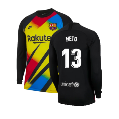 2019-2020 Barcelona Goalkeeper Shirt (Yellow) (Neto 13)