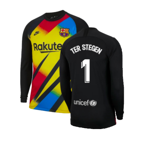 2019-2020 Barcelona Goalkeeper Shirt (Yellow) (Ter Stegen 1)