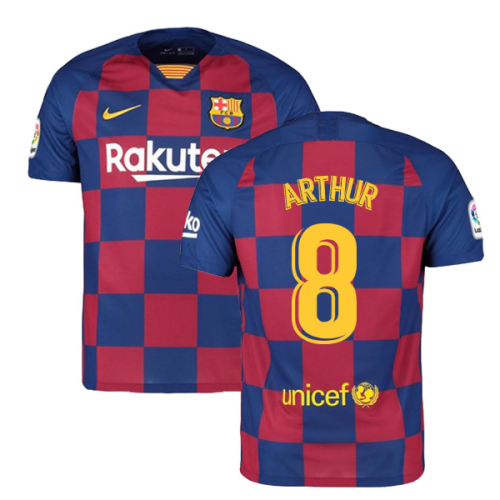 2019-2020 Barcelona Home Nike Football Shirt (ARTHUR 8)