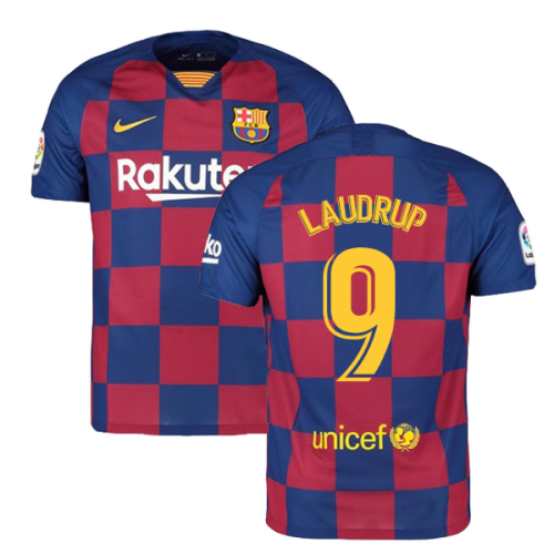 2019-2020 Barcelona Home Nike Football Shirt (LAUDRUP 9)