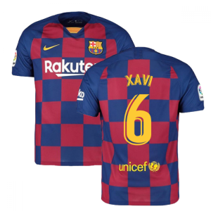 2019-2020 Barcelona Home Nike Football Shirt (XAVI 6)