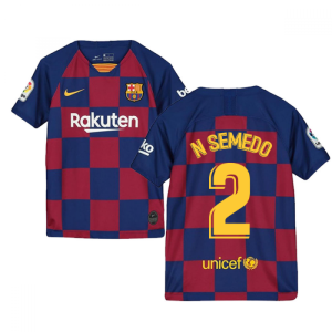 2019-2020 Barcelona Home Nike Shirt (Kids) (N SEMEDO 2)