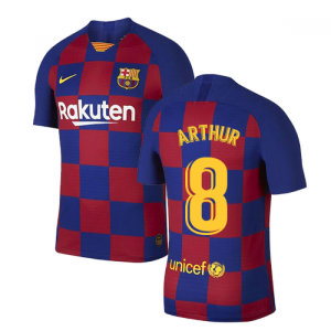 2019-2020 Barcelona Home Vapor Match Nike Shirt (Kids) (ARTHUR 8)