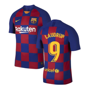 2019-2020 Barcelona Home Vapor Match Nike Shirt (Kids) (LAUDRUP 9)