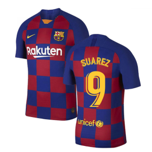 2019-2020 Barcelona Home Vapor Match Nike Shirt (Kids) (SUAREZ 9)