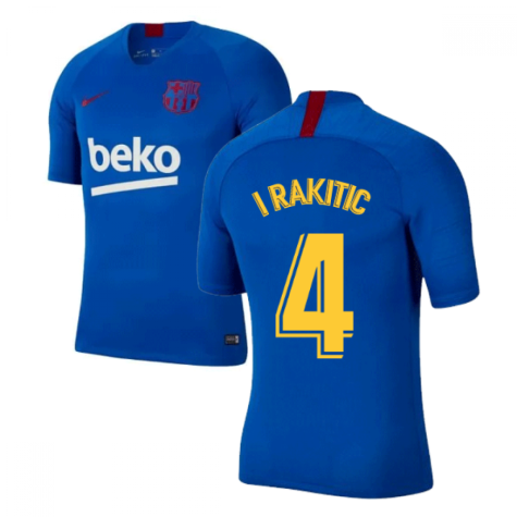 2019-2020 Barcelona Nike Training Shirt (Blue) - Kids (I.RAKITIC 4)