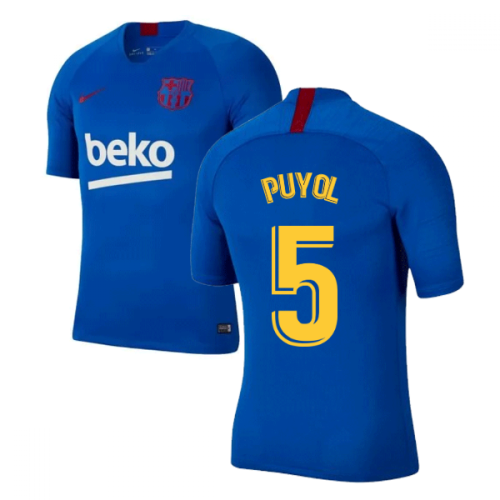 2019-2020 Barcelona Nike Training Shirt (Blue) - Kids (PUYOL 5)