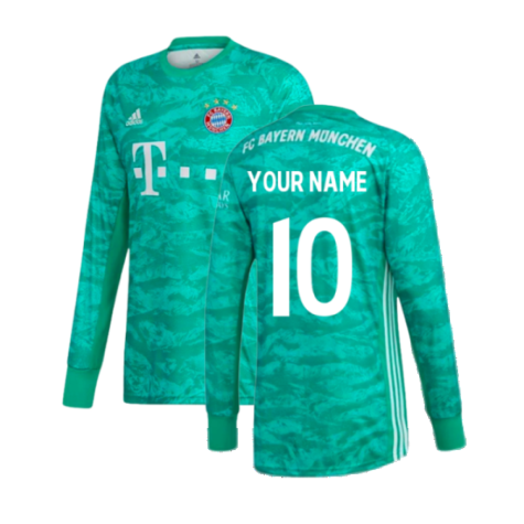 2019-2020 Bayern Munich Home Goalkeeper Shirt (Green) (Your Name)