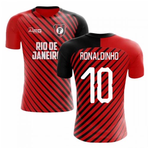 2024-2025 Flamengo Home Concept Football Shirt (Ronaldinho 10)