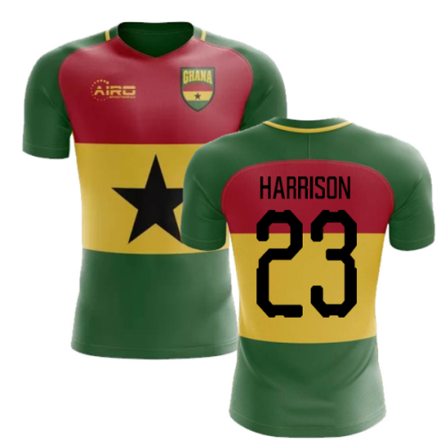 2024-2025 Ghana Flag Concept Football Shirt (Harrison 23)