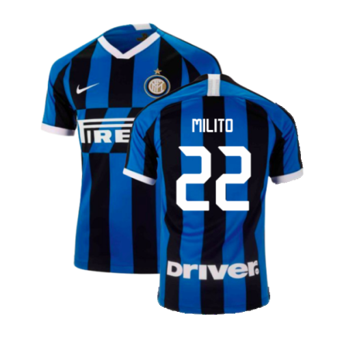 2019-2020 Inter Milan Home Shirt (Milito 22)