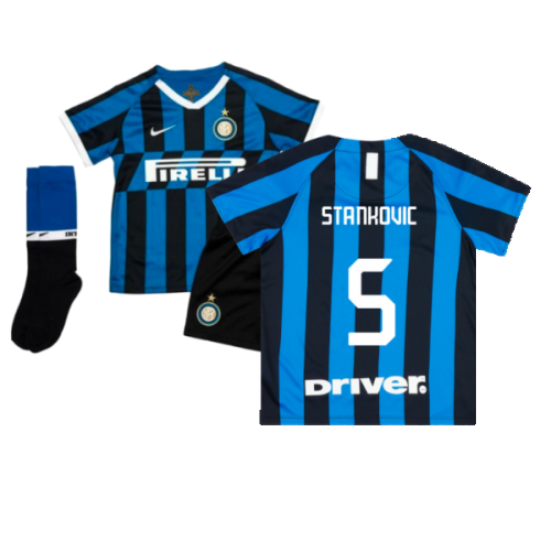 2019-2020 Inter Milan Little Boys Home Kit (Stankovic 5)