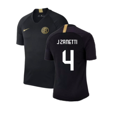 2019-2020 Inter Milan Training Shirt (Black) (J Zanetti 4)