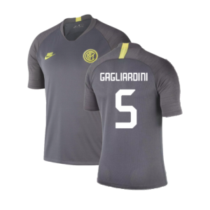 2019-2020 Inter Milan Training Shirt (Dark Grey) (Gagliardini 5)