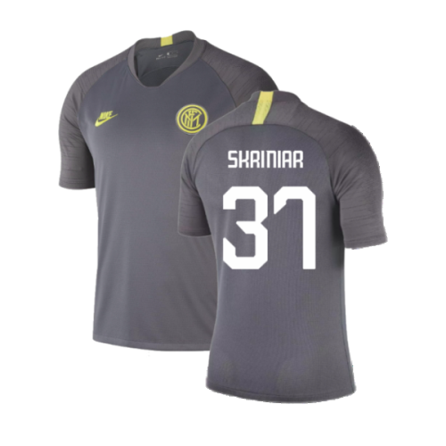 2019-2020 Inter Milan Training Shirt (Dark Grey) (Skriniar 37)