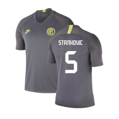 2019-2020 Inter Milan Training Shirt (Dark Grey) (Stankovic 5)