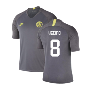 2019-2020 Inter Milan Training Shirt (Dark Grey) (Vecino 8)