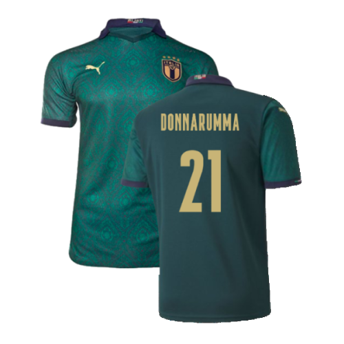 2019-2020 Italy Player Issue Renaissance Third Shirt (DONNARUMMA 21)