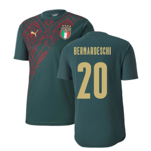 2019-2020 Italy Puma Stadium Jersey (Pine) (Bernardeschi 20) 2019-2020 Italy Puma Stadium Jersey (Pine) (Bernardeschi 20)