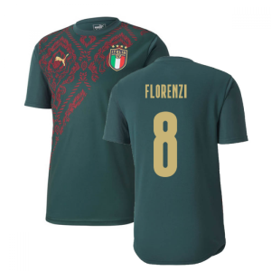 2019-2020 Italy Puma Stadium Jersey (Pine) (Florenzi 8) 2019-2020 Italy Puma Stadium Jersey (Pine) (Florenzi 8)
